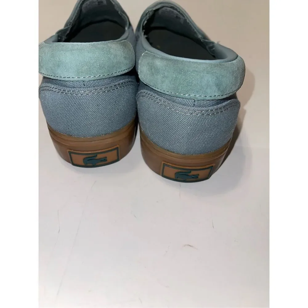 Lacoste Jump Serve Slip On ‎ Men 8 Canvas Sneakers Shoes Ortholite A10